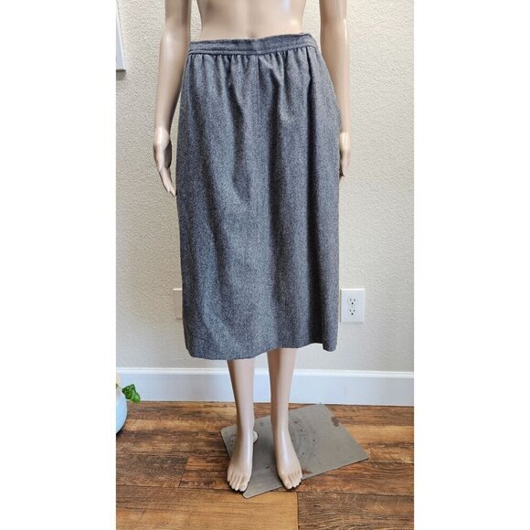 Evan Picone Vintage Wool Modest Career Skirt Set Medium - Picture 3 of 9